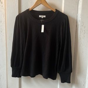 Madewell black sweater NWT